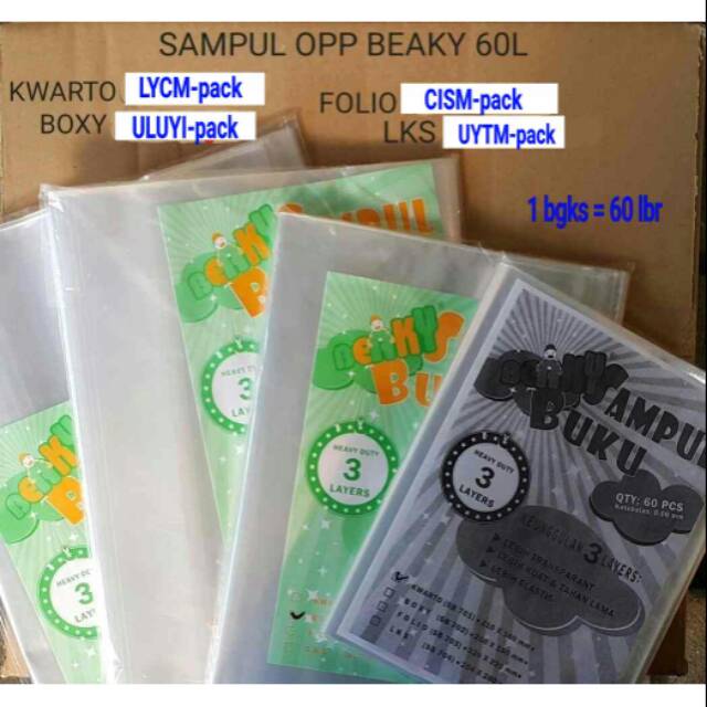 

Sampul Buku Tebal Beaky Model Selip isi 60lembar