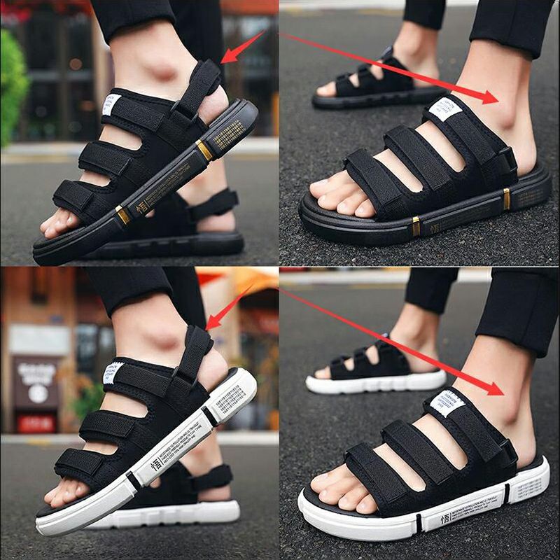 QINGSHUI Musim Panas Sandal Pria Pantai , Olahraga Pemuda Korea Sandal Fashion Sepatu