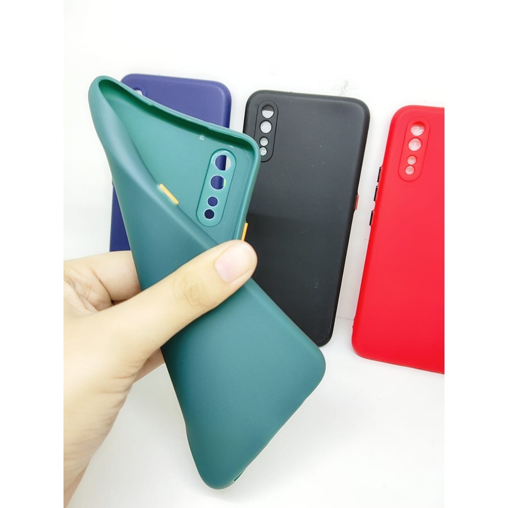 SMPC TPU Candy Vivo S1 6.38 inch SoftCase Macaron Protection Camera Tombol Warna