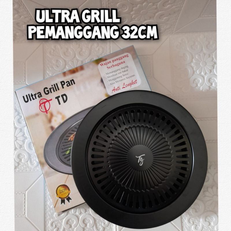 ALAT PEMANGGANG GRILL PAN BBQ ANTI LENGKET 32 CM HAPPY FUN/GSF/TD
