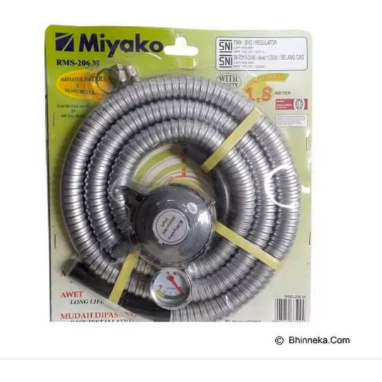 [ Miyako ] Selang Paket Regulator Miyako Rms 206 M - 1,8 M