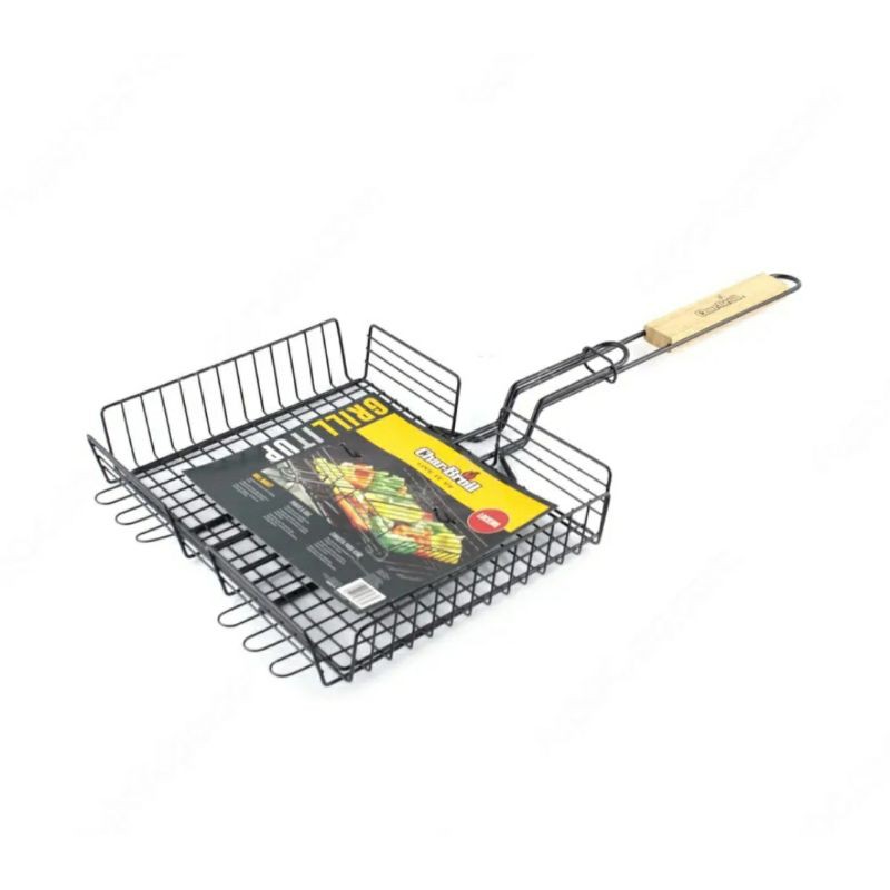 penjepit daging panggang bbq char broil grilling basket