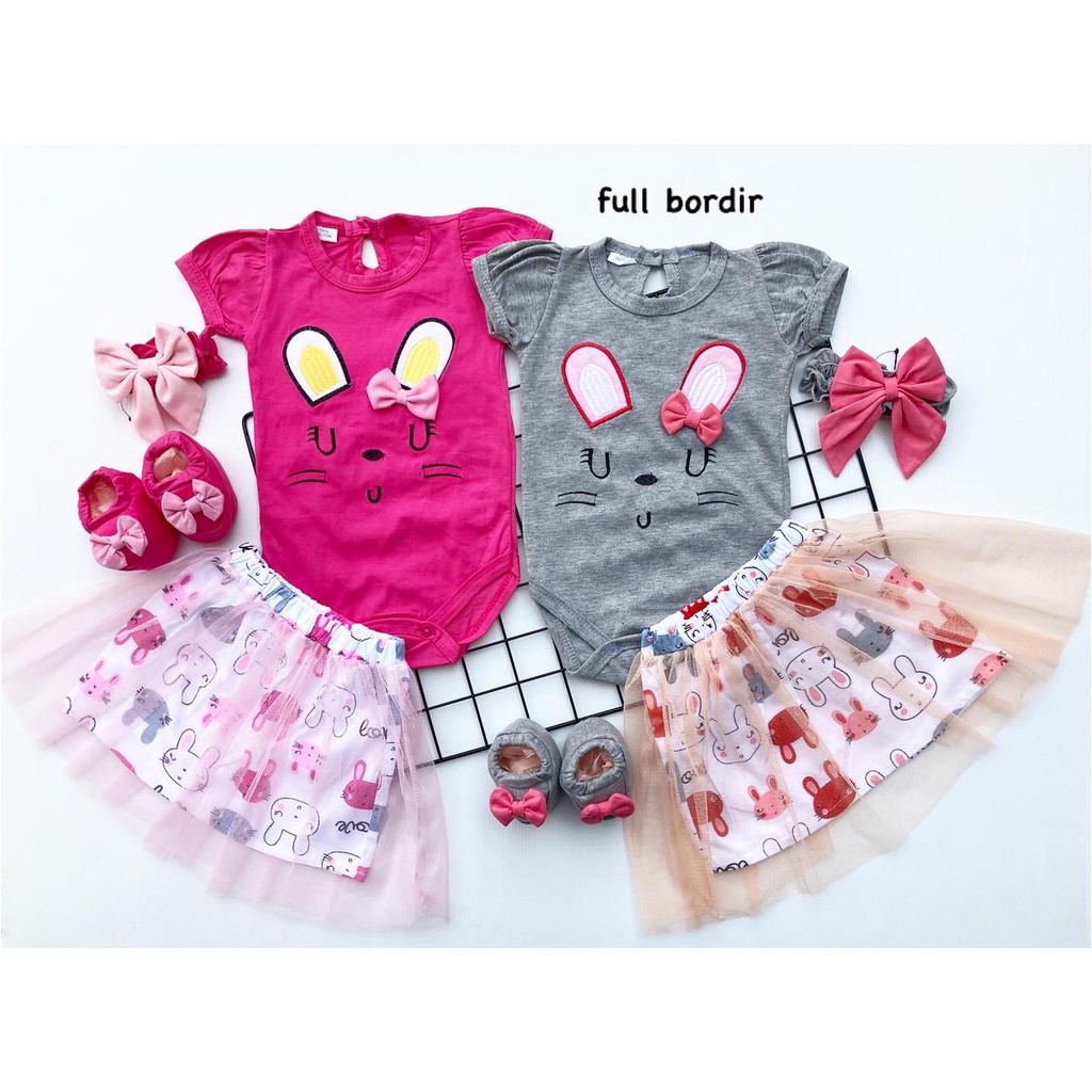 HAMPERS PANSY JUMPER kado giftset lahiran Jumper Rok Bandana Sepatu Lucu Anak Bayi Perempuan Cewek Murah Terlaris