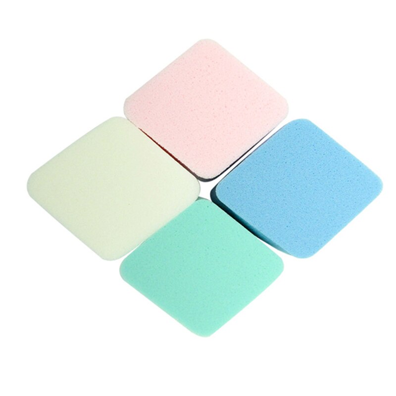 【 READY STOCK 】 Foundation Powder Puff Sponge Rhombus Shaped Wet And Dry 4 pcs/1Set