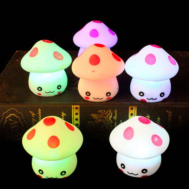 Mary Cute Mushroom Lamp Table Night Light Dekorasi Rumah Nursery Room Supply Kids Favor