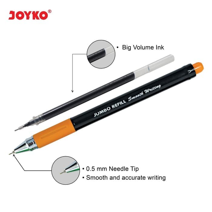 

Gel Pen / Pulpen / Pena Joyko GP-190 / Pino Gel / 0.5 mm /1 BOX 12 PCS