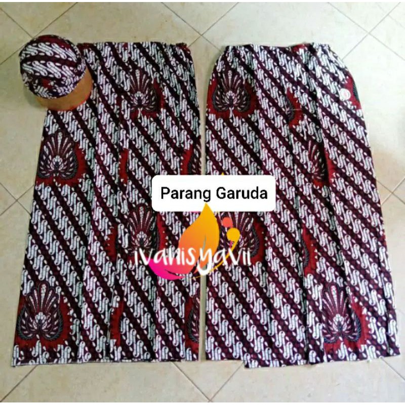 Baju Prewed INSTAN (BONUS AKSESORIS), Motif Parang Garuda