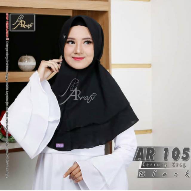 Hijab Arrafi ar105  bagan ceruty crep yg bagus