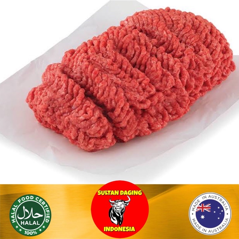 

DAGING GILING SAPI PREMIUM 500 GRAM 85 CL MINCED BEEF IMPORT DARI AUSTRALIA/DAGING GILING/DAGING SAPI GILING