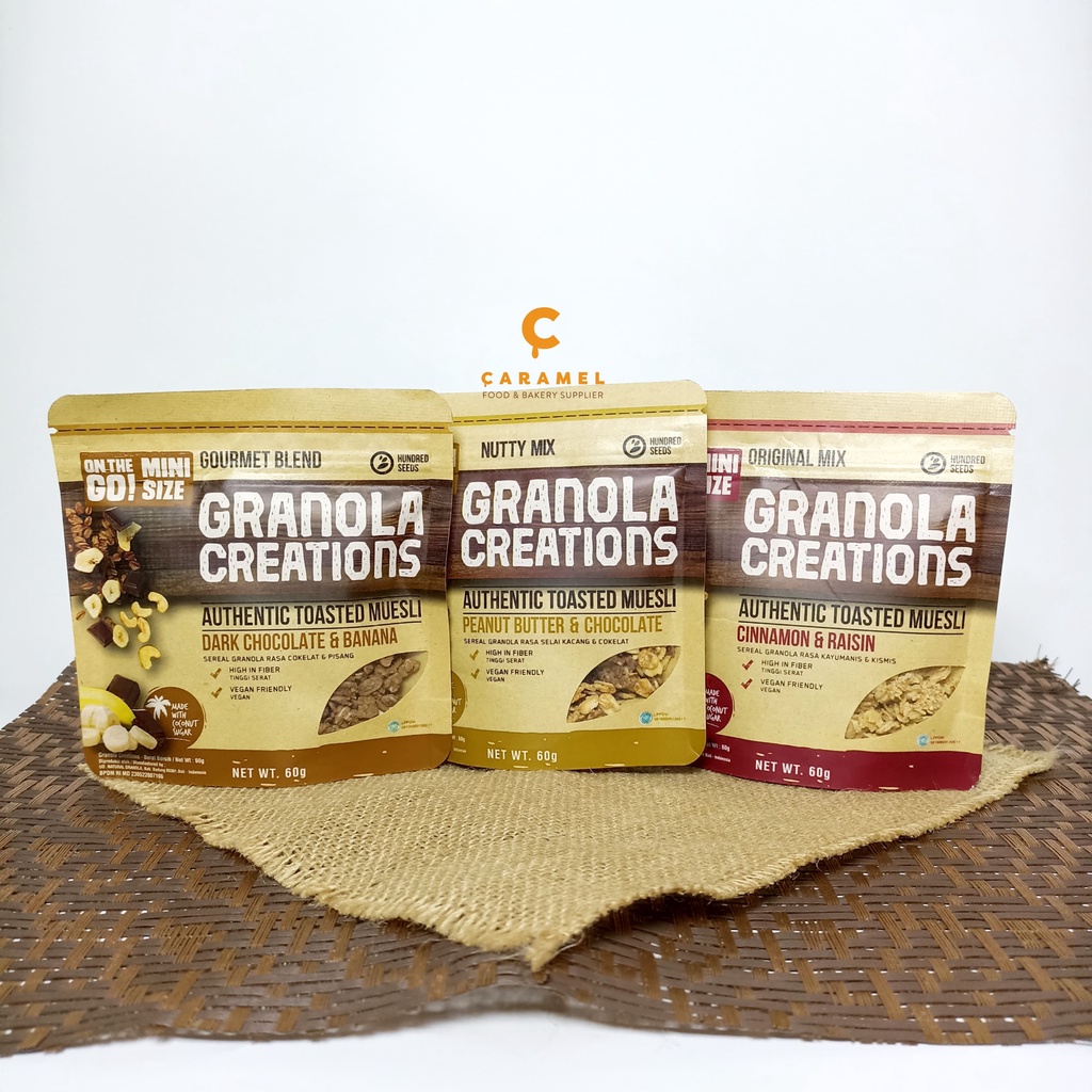 

Granola Creations 60gr - Healthy Snack - Snack Sehat - Cereal - Granola