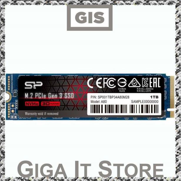 Silicon Power A80 SSD M.2 2280 PCIe Gen3x4 NVMe 1.3 - 1TB