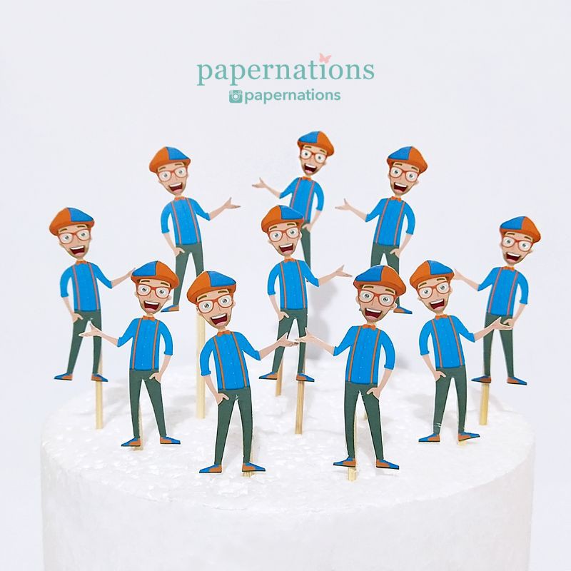 Cupcake Topper Blippi / Topper Blippi / Cake Topper Blippi / Topper Blippi
