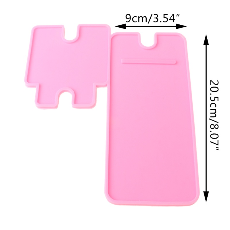 SIY  1 Set DIY Crafts Cellphone Holder Silicone Mould Smartphone Bracket Making Tools Mobile Phone Stand Epoxy Resin Mold