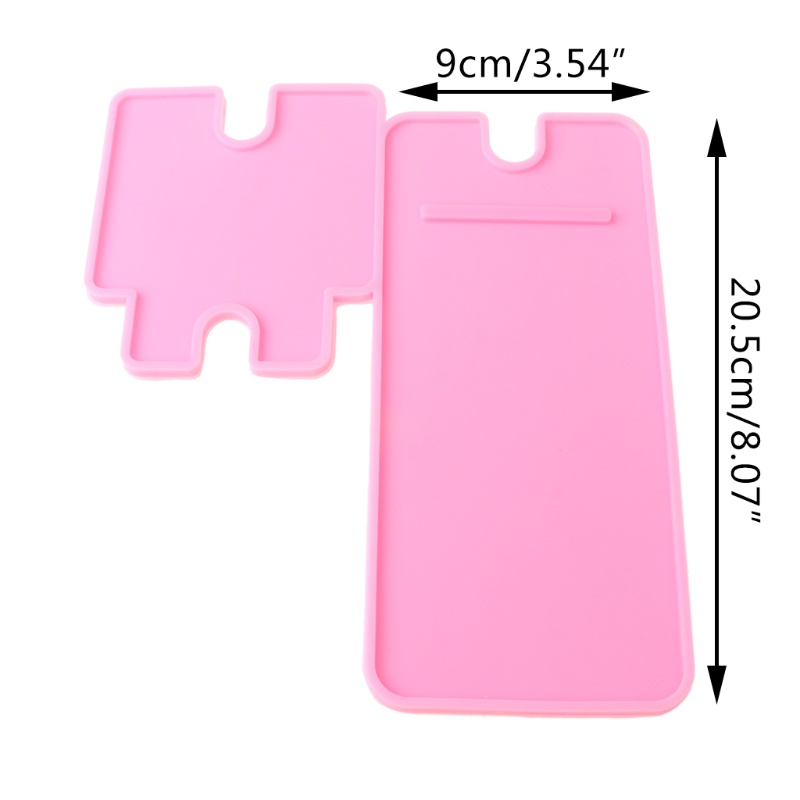 SIY  1 Set DIY Crafts Cellphone Holder Silicone Mould Smartphone Bracket Making Tools Mobile Phone Stand Epoxy Resin Mold