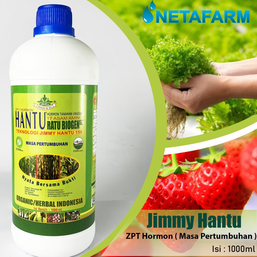 Pupuk Organik JIMMY HANTU Ratu Biogen ZPT Hormon Pertumbuhan 1000ml