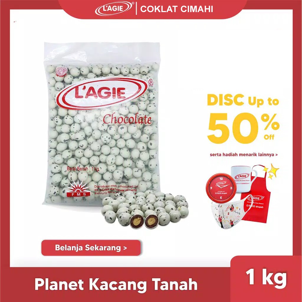 

Coklat Lagie Kiloan Kacang Tanah Planet 1kg