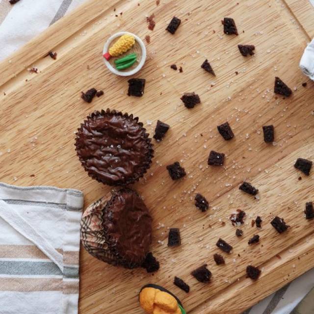 

Double Chocolate Brownie Cups