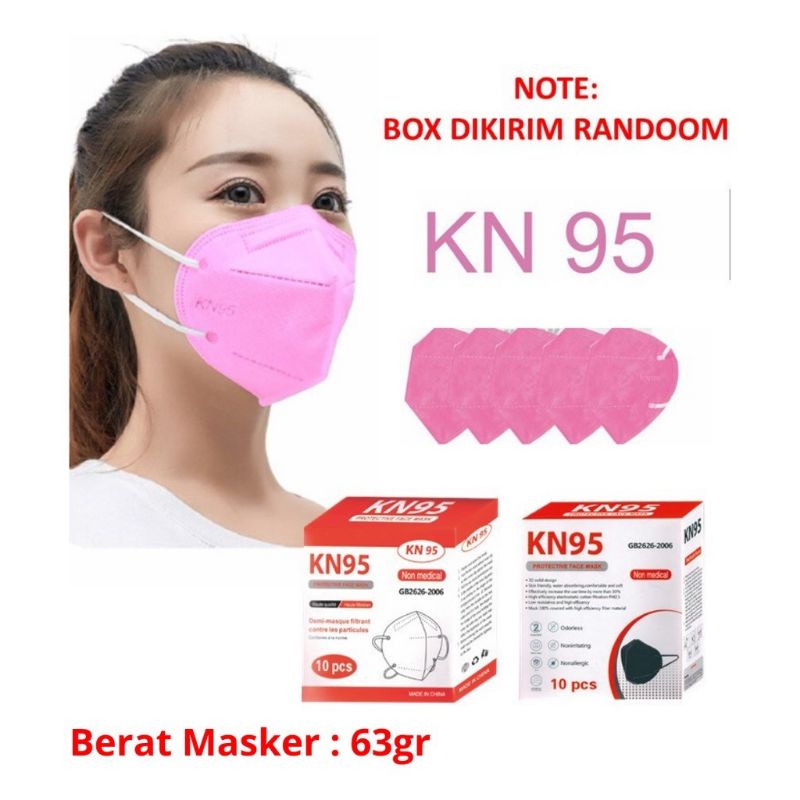 MASKER KN95 5PLY ISI 10PCS FREE BOX