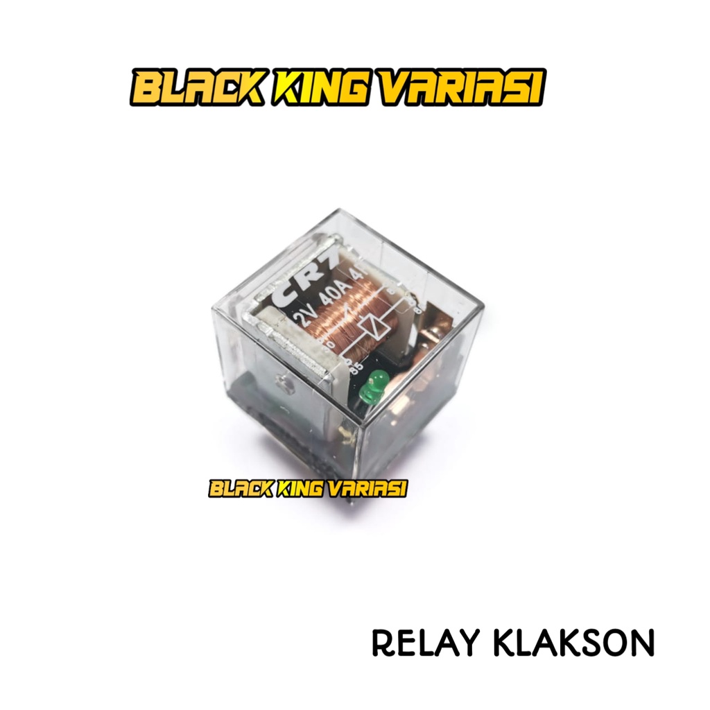 Relay Klakson 12 Volt CR7 Alarm Transparan Universal 12 Volt 4 Kaki Relay Transparan 4 Kaki 12 Volt 40 80 Ampere Relay Klakson Lampu