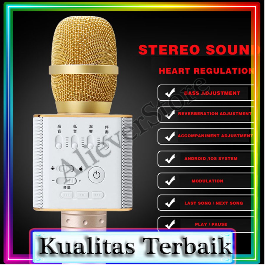 Mikrofon Bluetooth Speaker Bass Kualitas Dijamin