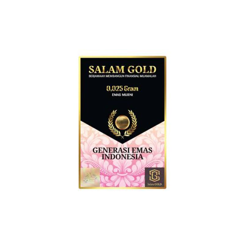 TERMURAHEMAS LOGAM MULIA SALAM GOLD EMAS MINI 0,025GRAM