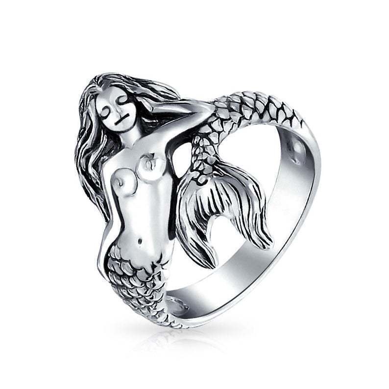 Perhiasan Cincin Desain Sirene Mermaid Untuk Wanita