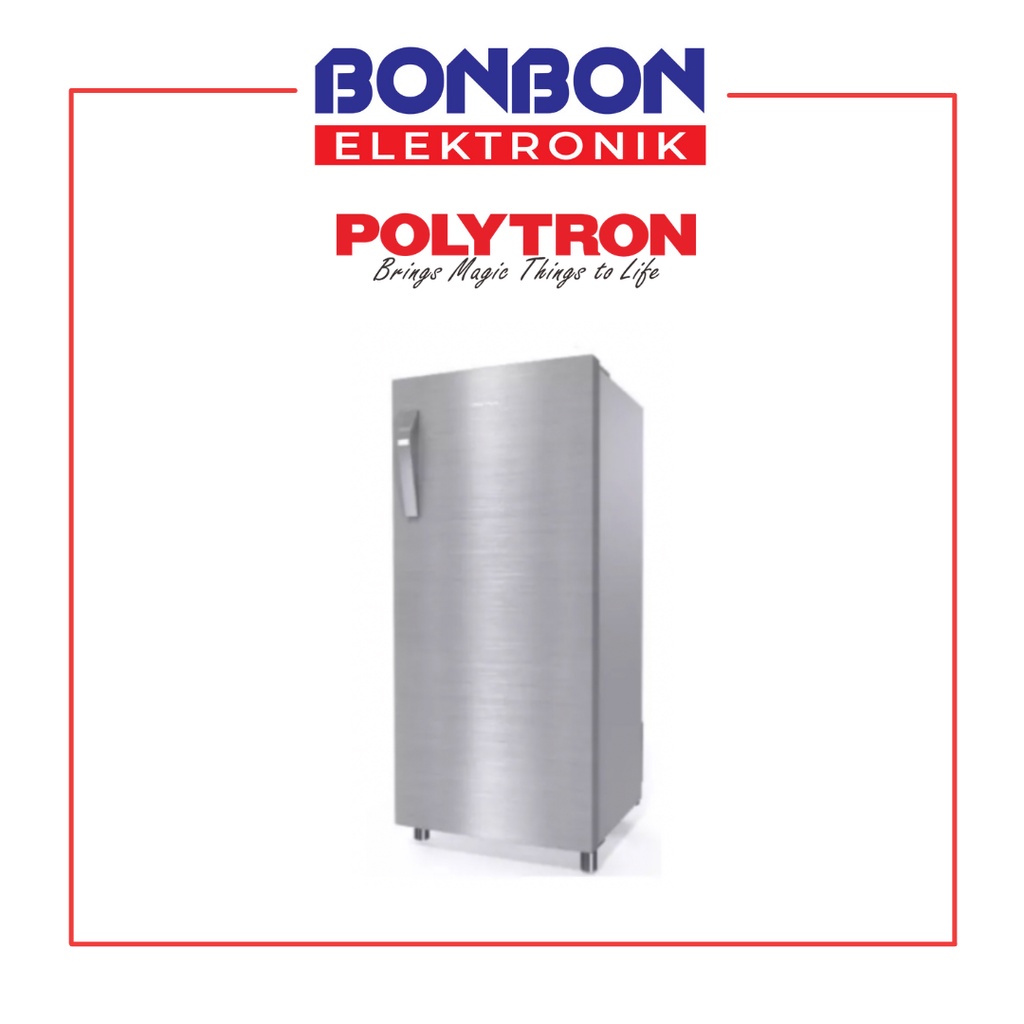 Polytron Kulkas 1 Pintu PRX 171 S / PRX171 / PRX171S SILVER METAL