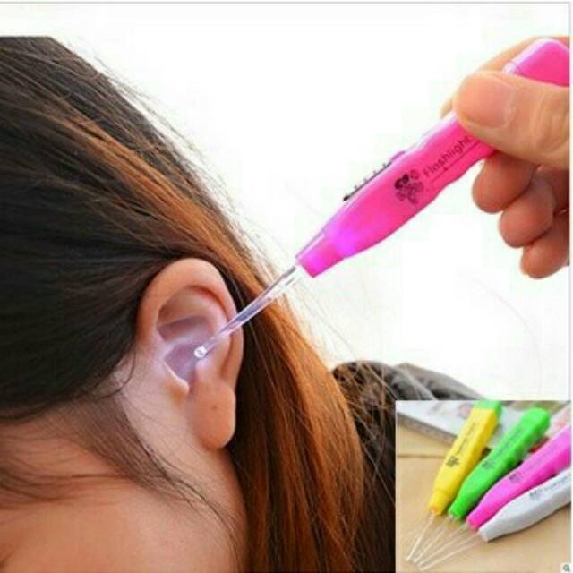 EARPICK WITH LED FLASHLIGHT - KOREK KUPING DGN LAMPU LED