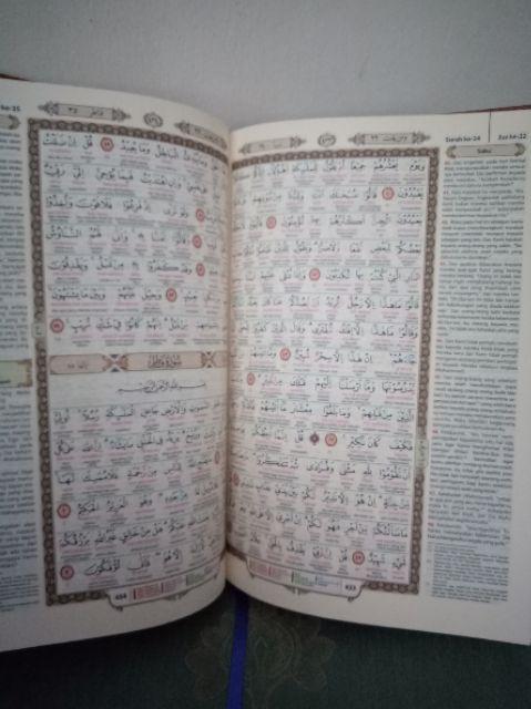 Al Quran Perkata Terjemah Tajwid Warna A5 Alquran Transliterasi Latin Al Mumayyaz