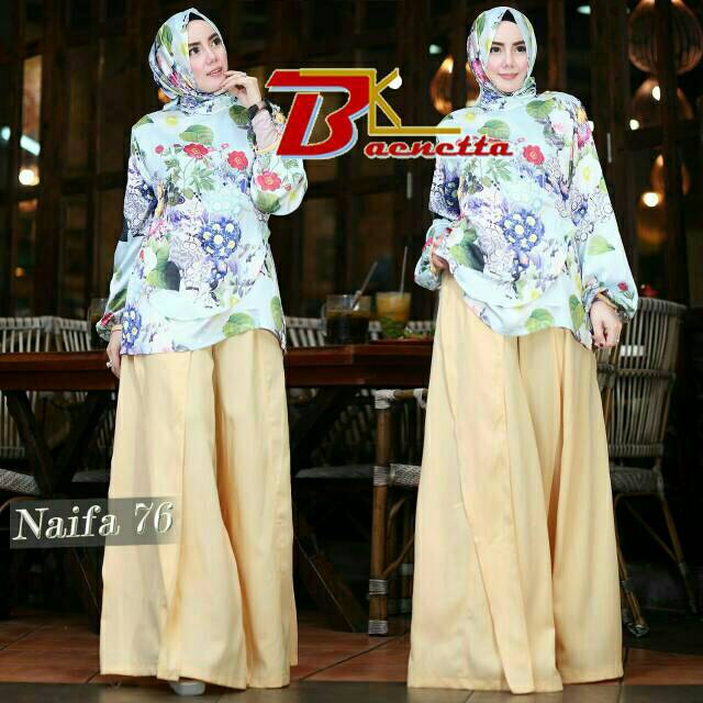 Setelan kulot NAIFA 76 by Baenetta