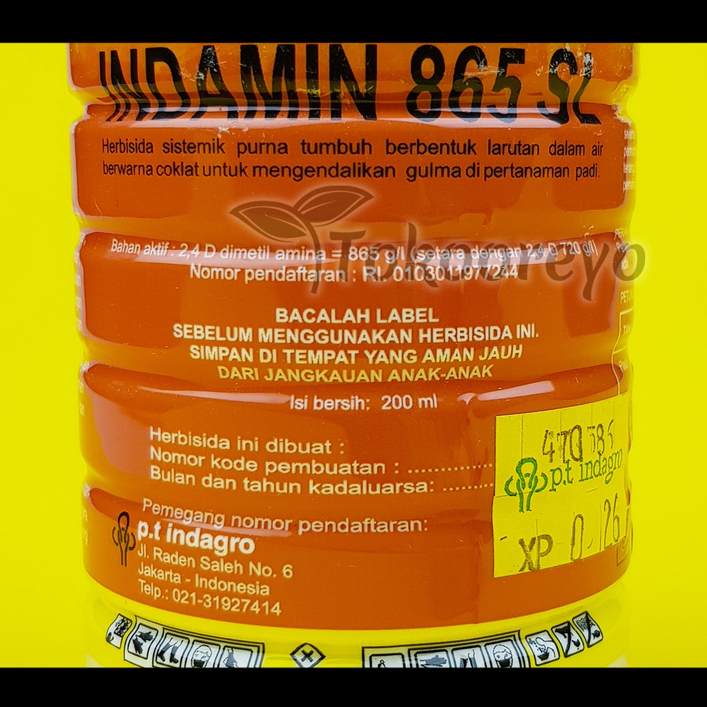 INDAMIN 865 SL 200 ML HERBISIDA