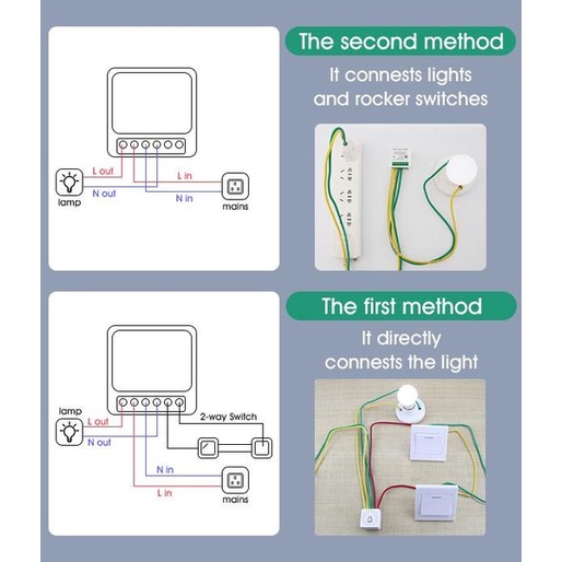 ACOME Smart Listrik DIY AI-SM01 2way Switch WiFi&amp;BT App Remote Control Smart Switch Panel Upgrade 16A