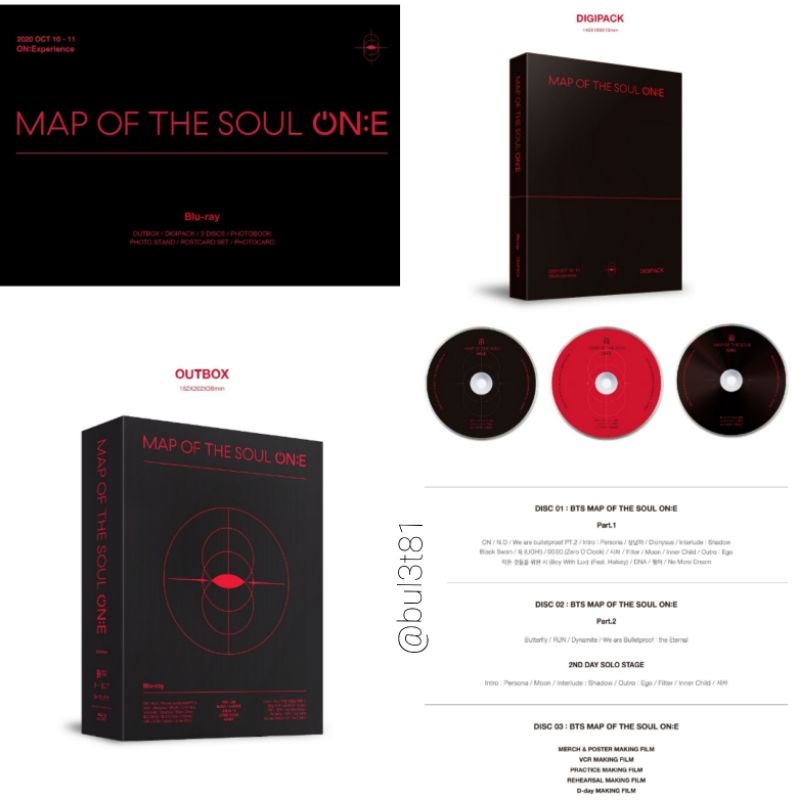 [Ready Kamar] SHARING BLURAY MOTS ON:E BTS Postcard Digipack