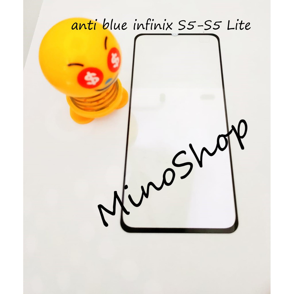 TEMPERGLASS - TG INFINIX S5-S5 LITE ANTI BLUE 5D FULL LEM FULL COVER