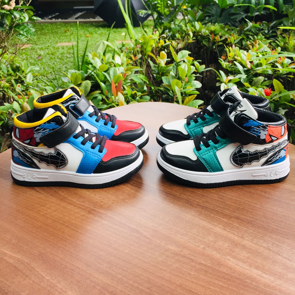 Sepatu Boot Anak Laki Import / Jordan / Spiderman / Sport / Fashion