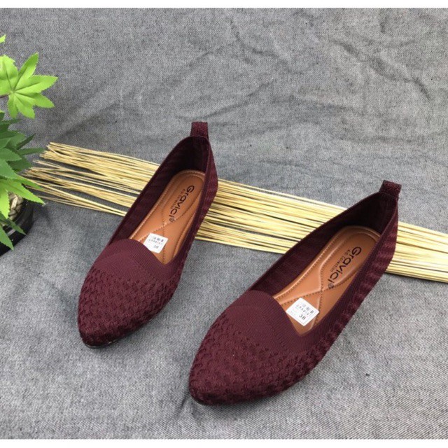 GRAVICI - Sepatu Flat Rajut Import Wanita Elegan DO-05