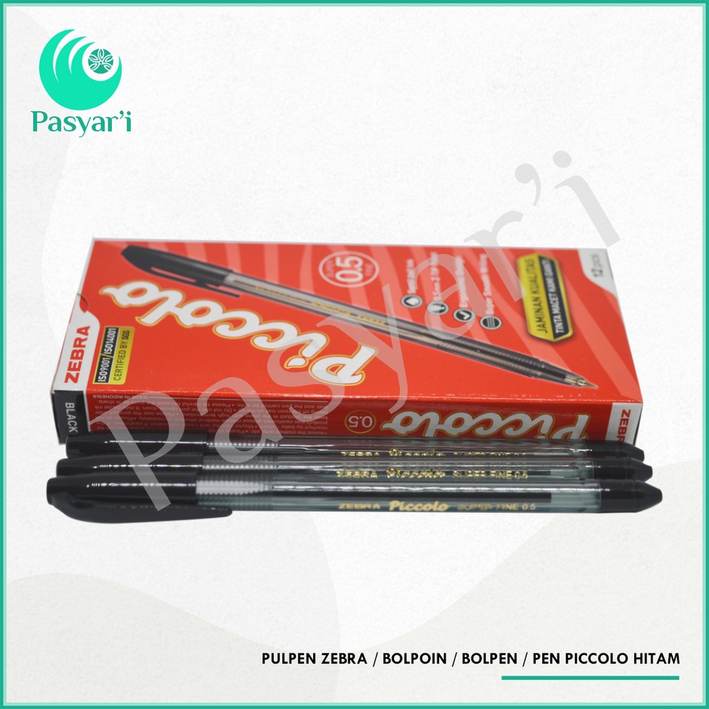 

Pulpen Zebra picolo Bolpoin Bolpen Pen Piccolo 0.5 mm Hitam Biru