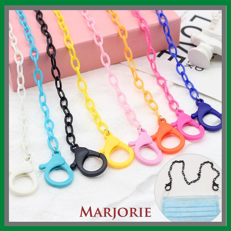 lanyard klip topeng gaya korea yang dapat disesuaikan rantai warna lanyard non-slip-MJD