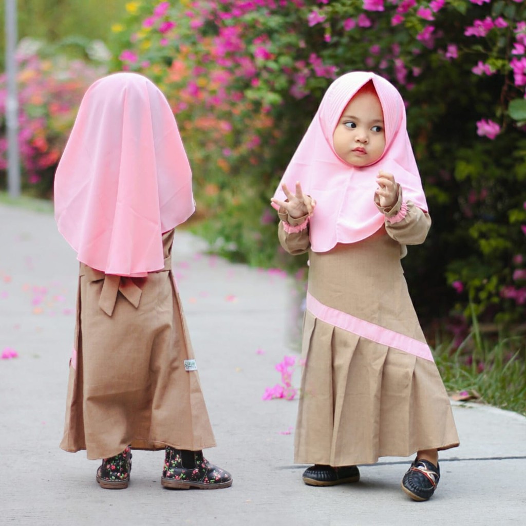 Salim Moslem -Busana Muslim/Gamis Syari Set Kerudung Supernova Mix Wolfis 1-10 th Original