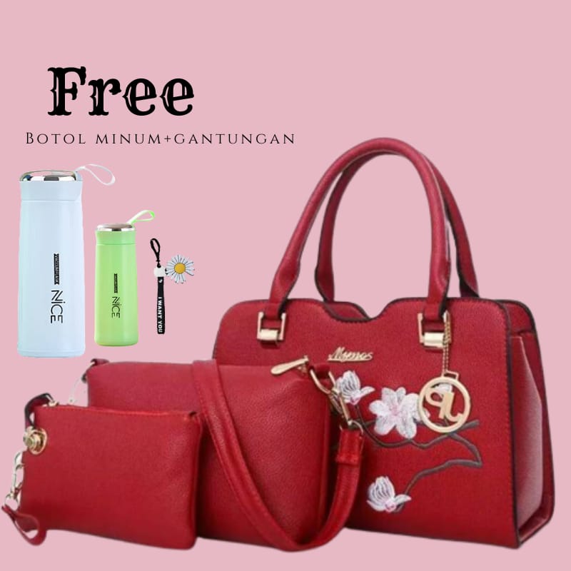 TASMURAH30_Slingbag kahiyang 3in1 Kekinian Top Fashion/slempang termurah bunga brodir