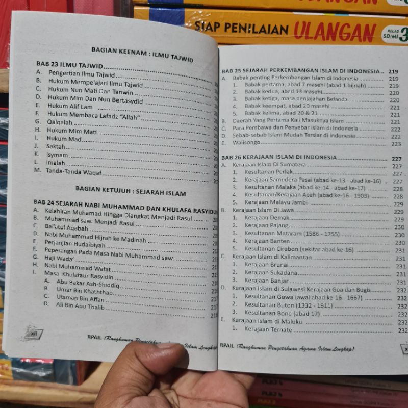 Buku RPAIL Untuk SD, SMP, SMA dan UMUM : Rangkuman Pengetahuan Agama Islam Lengkap