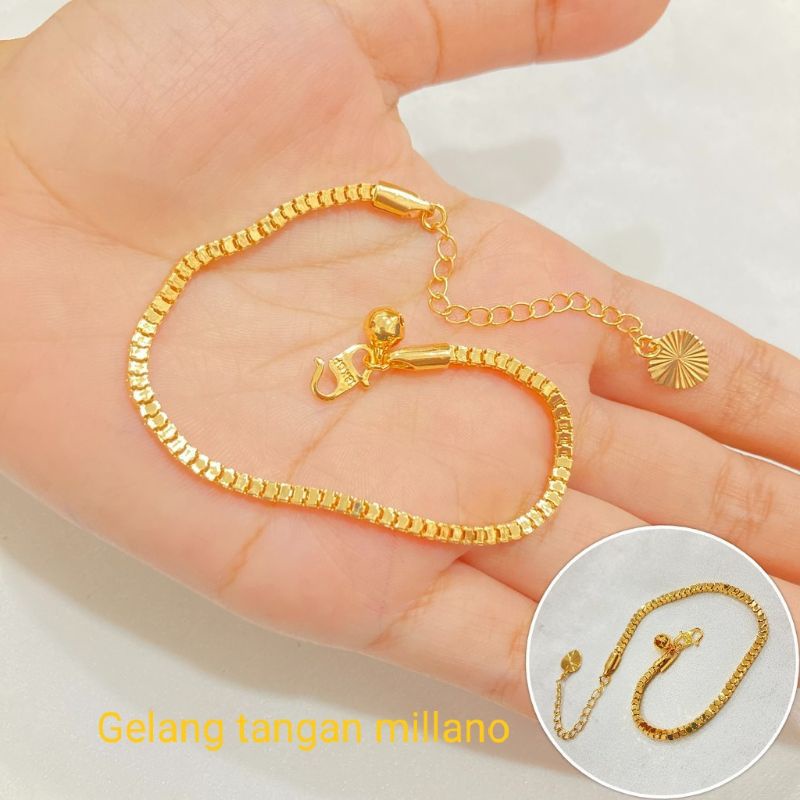 Gelang tangan wanita dewasa model milano