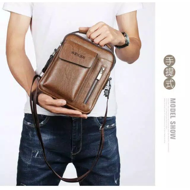 tas selempang retro pria weixier