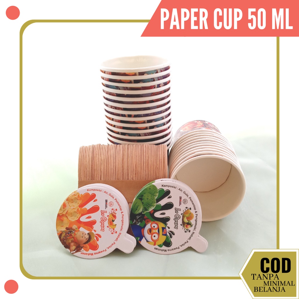 GELAS PLASTIK ES KRIM / KEMASAN ES KRIM CUP DESAIN / JUAL GELAS ES