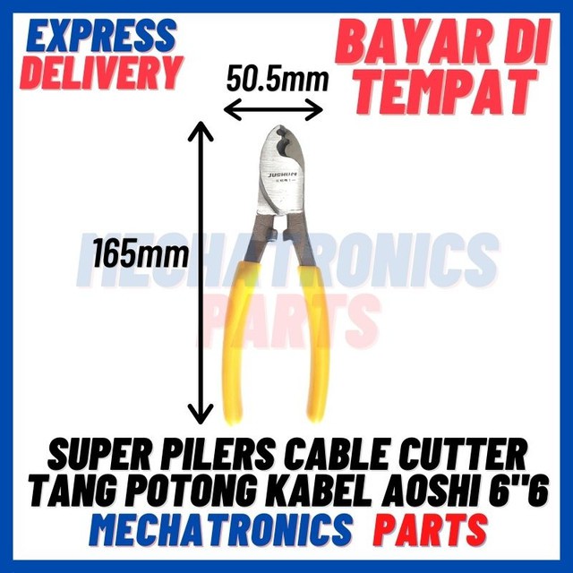 [DEV-9272] SUPER PILERS CABLE CUTTER TANG POTONG KABEL AOSHI 6&quot;6 INCH 150MM