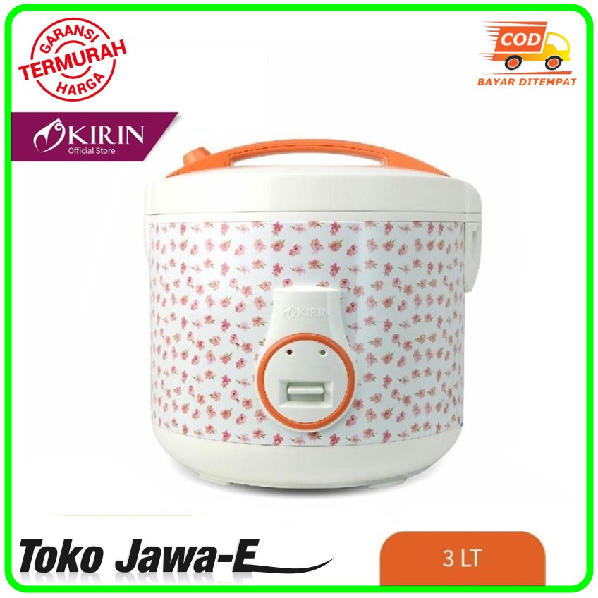 RICE COOKER KIRIN KRC-188WH Rice Cooker Extra Besar Kapasitas 3 Liter Original