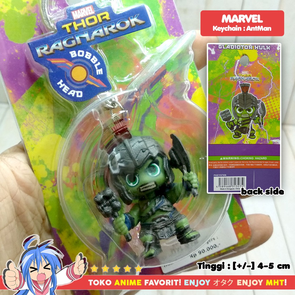 Gantungan Kunci Figure Marvel Avengers Hulk Gladiator Keychain