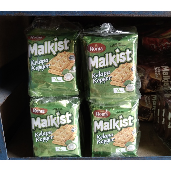 ROMA MALKIST KELAPA KOPYOR SACHET / 1 PACK ISI 10 PCS