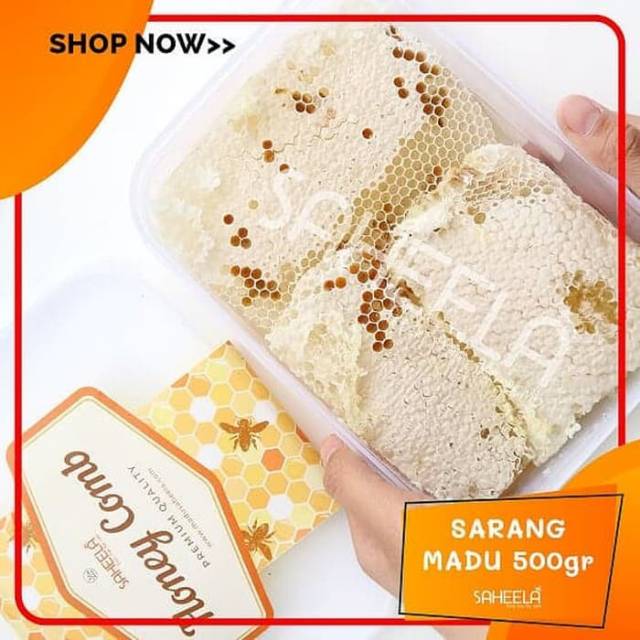 

Sarang Madu Saheela - Madu Sahela Sarang 500gr - Sarang Utuh Asli Saheella - Sahella Raw Honey