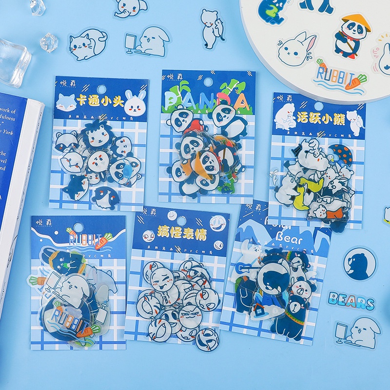 

20 pcs stiker korea banyak varian dan bermotif/stiker unik